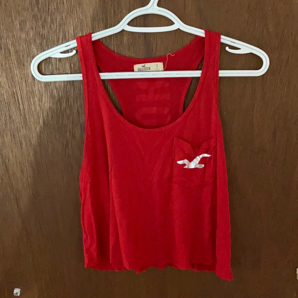 Hollister Red Cropped Tank
